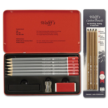 Wolff's Carbon Graphite Sketching Pencil Value Pack