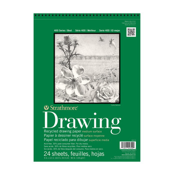 Strathmore 400 Series Recycled Drawing Pad 14" x 17" (24 Sheets Medium)