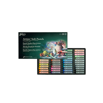 Mungyo Gallery Artists' Square Soft Pastels Set of 48 , Asst. Colors