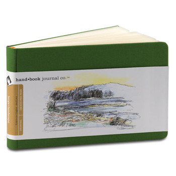 Global Arts Handbook Journal 3-1/2 x 5-1/2" Landscape Ivory Black