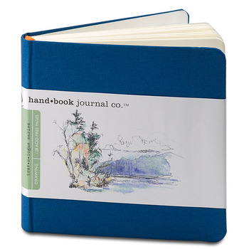 Global Arts Handbook Journal 5-1/2 x 5-1/2" Square Ultramarine Blue
