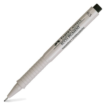 Faber-Castell Ecco Pigment Fineliner Pen - 0.5mm, Black