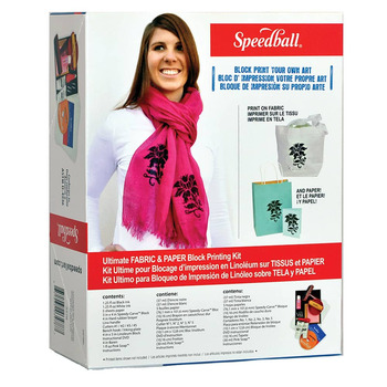 Speedball Ultimate Fabric & Paper Block Printing Kit