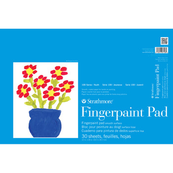 Strathmore 100 Series Kids' Art Paper Fingerpaint Pad (30 Sheets) 12x18"