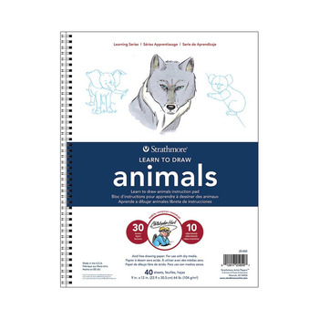 Strathmore Learning Series - Learn to Draw Animals 9 x 12" Pad