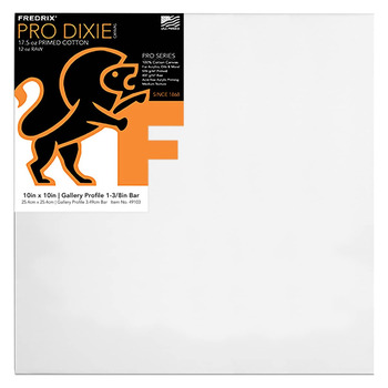 Fredrix Dixie PRO Series Stretched Canvas 1-3/8" - 10"x10"
