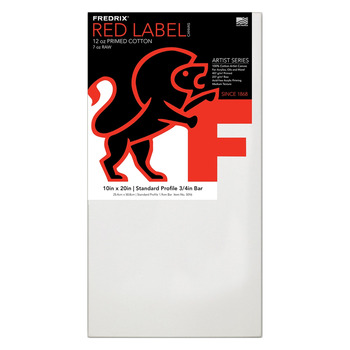 Fredrix Red Label Medium Texture Duck 3/4" Profile - 10" x 10" (Single)