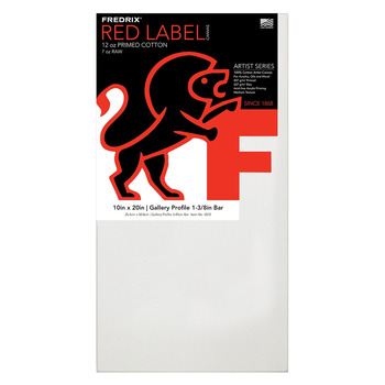 Fredrix Red Label 1-3/8" Deep Medium Tooth 10x20 Canvas