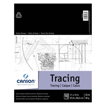 Canson Artist Tracing Paper Pad 11"x14", 50 Sheets