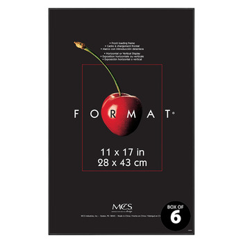MCS Format Frame Black - Black, 11" x 17" (Box of 6)