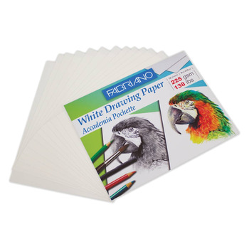 Fabriano Accademia Pochette Paper Pack - 9 1/2"x12 1/2" (12-Sheet, 225 gsm)