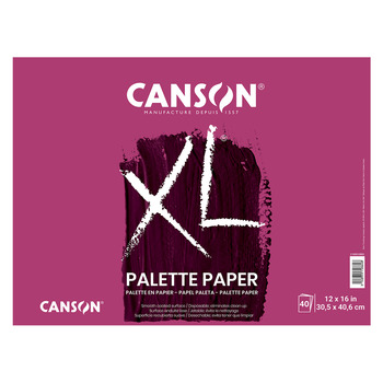 Canson XL Disposable Palette Paper 12"x16", 40 Sheets