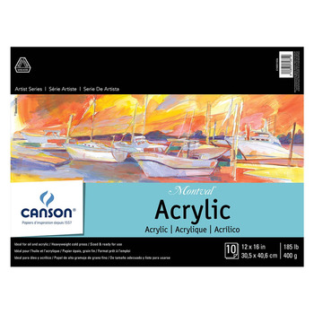 Canson Montval Acrylic Painting Pads 12" x 16"