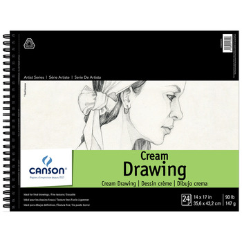 Canson Pad Classic Drawing 14x17" - Cream