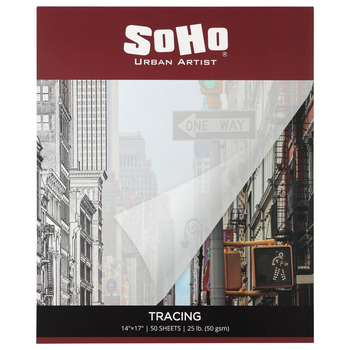 SoHo 50 GSM Tracing Paper Pad 14x17 in 50-Sheets