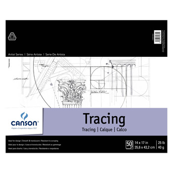 Canson Artist Tracing Paper Pad 14"x17", 50 Sheets