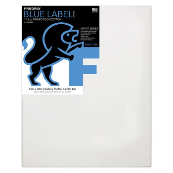 Fredrix Blue Label 1-3/8 Deep Ultrasmooth 16"x20" Gallery Wrap Canvas