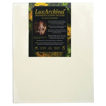 LuxArchival Professional 400 Grit Sanded Art Paper (5-Pack) White 16x20