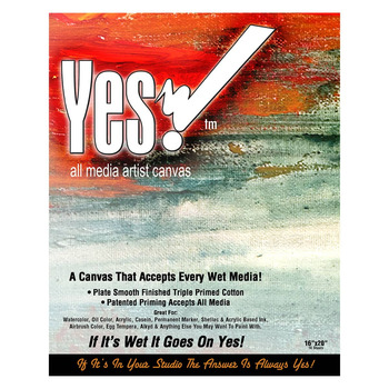 Yes! All Media Cotton Canvas Pad 16"x20", 10 Sheets