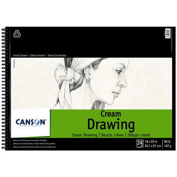 Canson Pad Classic Drawing 18x24" - Cream