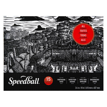 Speedball Printmaking Paper Pad 18" x 24" (15 Sheets)