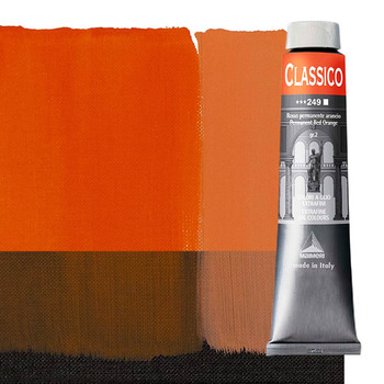 Maimeri Classico Oil Color 200 ml Tube - Permanent Red Orange