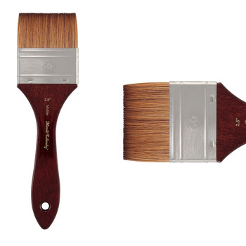 Mimik Kolinsky Synthetic Sable Short Handle Brush, Mottler Size 2-1/2"