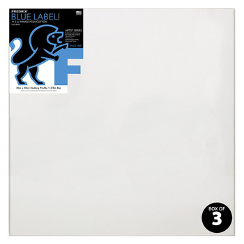 Fredrix Blue Label 1-3/8 Deep Ultrasmooth 30x30 Gallery Wrap (Box of 3)