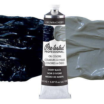 rumbacher Pre-Tested Oil Color 150 ml Tube - Ivory Black