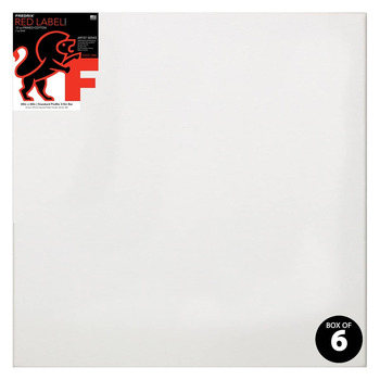 Fredrix Red Label Medium Texture Duck 3/4" Profile - 40" x 40"  (Box of 6)