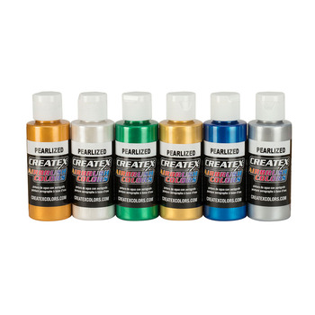 Createx Airbrush Colors Pearlized 2oz Set of 6