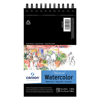 Canson Montval Spiral Watercolor Pad 5-1/2" x 8-1/2"