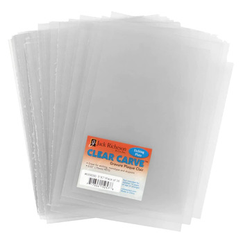Jack Richeson Clear Carve Etching Plates, 5"x7" (36-Pack)