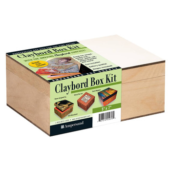 Ampersand Claybord Box Kit with Hinges, 5"x7"
