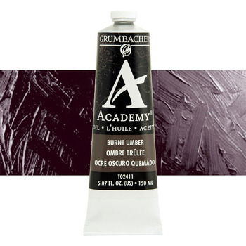 Grumbacher Academy Oil Color 150 ml Tube - Burnt Umber