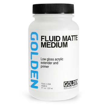 Golden Fluid Matte Medium,  8oz Jar