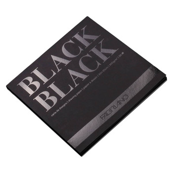 Fabriano Black Black Pad - 8"x8", 140lb (20-Sheets)