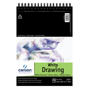 Canson Pure White Drawing Pad 9"x12"