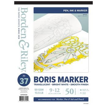Borden & Riley #37 Boris Marker Layout Cloth Bound Pads 9 x 12 in