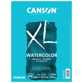 Canson XL Watercolor Pad 30 Sheets 9" x 12"