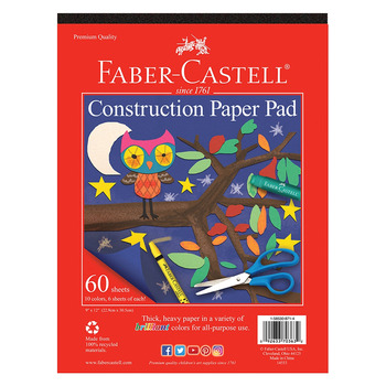 Faber-Castell Construction Paper Pad 9x12"