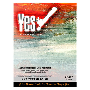 Yes! All Media Cotton Canvas Pad 9"x12", 10 Sheets