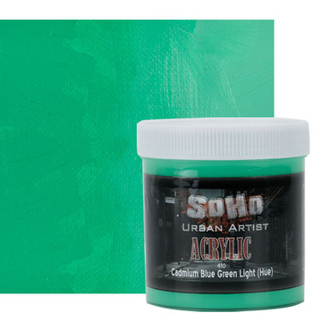 SoHo Urban Artists Heavy Body Acrylic - Cadmium Blue Green Light Hue, 500ml