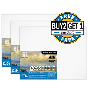 Buy 2 Get 1 Gessobord 1/8" Flat Panel Bundle 11X14