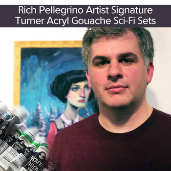 Rich Pellegrino Signature Turner Acryl Gouache SCI-FI Sets