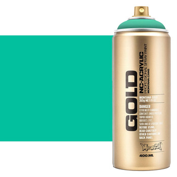 Montana GOLD Acrylic Professional Spray Paint 400 ml - Active Cyan