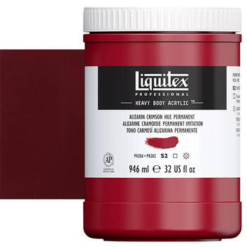 Liquitex Heavy Body Acrylic - Alizarin Crimson Hue Permanent, 32oz Jar