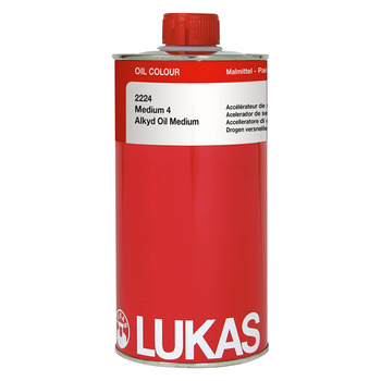 LUKAS Oil Painting Medium - Alkyd Oil Medium #4, 1 Liter Can