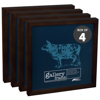 Ambiance Gallery Wood Frame - 12" x 12" Espresso, 1-1/2" Profile (Box of 4)