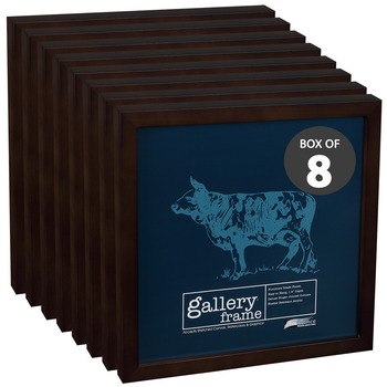 Ambiance Gallery Wood Frame - 6" x 6" Espresso, 1-1/2" Profile (Box of 8)